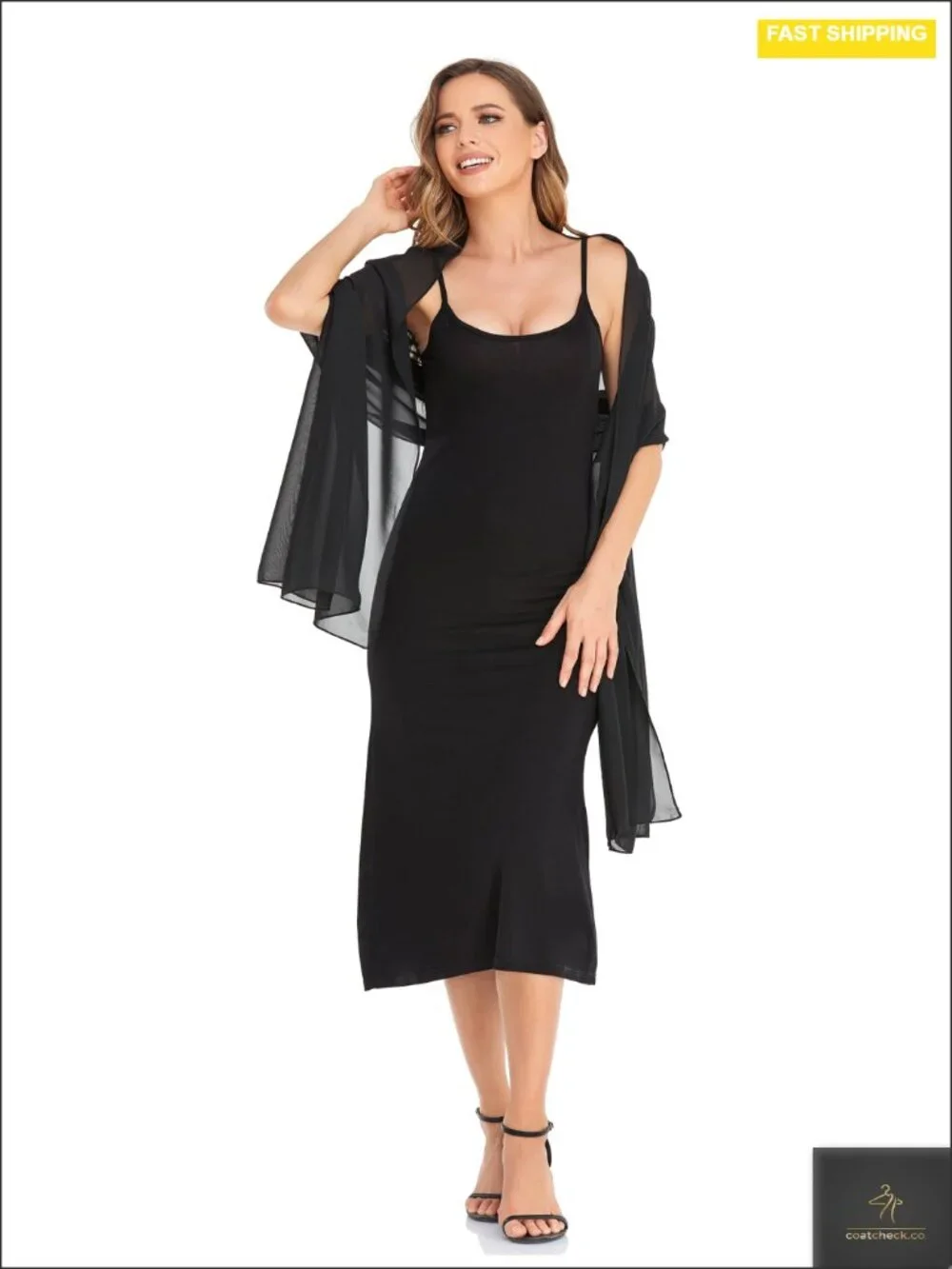 Chiffon Pashmina Shawl Wrap Sheer Evening Scarf Bridal